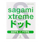 Презерватив Sagami Xtreme Type-E с точками - 1 шт. - Sagami - купить с доставкой в Дзержинске