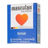 Презервативы с пупырышками Masculan Dotted - 3 шт. - Masculan - купить с доставкой в Дзержинске