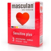 Презервативы Masculan Sensitive plus - 3 шт. - Masculan - купить с доставкой в Дзержинске