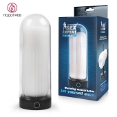 Оригинальный мастурбатор в круглой колбе с нагревом - Sex Expert - в Дзержинске купить с доставкой