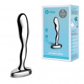 Стальной стимулятор простаты Stainless Steel Prostate Plug - 11,5 см. - b-Vibe - в Дзержинске купить с доставкой