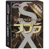 Суженные к основанию презервативы Sagami Xtreme COBRA - 3 шт. - Sagami - купить с доставкой в Дзержинске