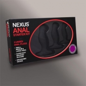 Набор из 3 массажеров простаты чёрного цвета NEXUS ANAL STARTER KIT - Nexus Range - в Дзержинске купить с доставкой