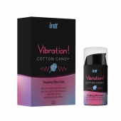 Жидкий вибратор Vibration Cotton Candy с ароматом сахарной ваты - 15 мл. - INTT - купить с доставкой в Дзержинске