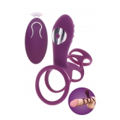 Фиолетовая эрекционная вибронасадка Halo Halo C-Ring Sleeve - Toy Joy - в Дзержинске купить с доставкой