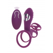 Фиолетовая эрекционная вибронасадка Halo Halo C-Ring Sleeve - Toy Joy - в Дзержинске купить с доставкой