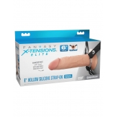 Полый страпон на ремнях 6’’ Hollow Silicone Strap-on - Pipedream - купить с доставкой в Дзержинске