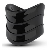 Черное эрекционное кольцо на мошонку Beef Ball Stretcher Snug X Long - Blush Novelties - в Дзержинске купить с доставкой