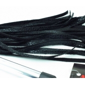 Плетка с металлической ручкой - 50 см. - БДСМ Арсенал - купить с доставкой в Дзержинске