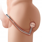 Кольцо на пенис с анальным стимулятором Stainless Steel Anal Hook   Cock Ring - BlueLine - в Дзержинске купить с доставкой