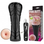 Мастурбатор-анус в колбе с 7 уровнями вибрации и выносным пультом - Baile - в Дзержинске купить с доставкой