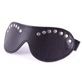 Черная маска с декором - БДСМ Арсенал - купить с доставкой в Дзержинске