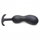 Черный массажер простаты с утяжелителями Premium Silicone Weighted Prostate Plug XL - 20,8 см. - XR Brands - в Дзержинске купить с доставкой