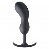 Черный массажер простаты с утяжелителями Premium Silicone Weighted Prostate Plug XL - 20,8 см. - XR Brands - в Дзержинске купить с доставкой