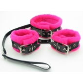 Набор с розовым мехом BDSM Light - БДСМ Арсенал - купить с доставкой в Дзержинске