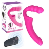 Розовый безремневой страпон Straples Strap-On Dildo - Erokay - купить с доставкой в Дзержинске