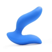 Синий вибромассажер простаты 3,5’’ Curve P-spot Massager - 12 см. - Erokay - в Дзержинске купить с доставкой