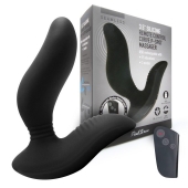 Черный вибромассажер простаты 3,5’’ Remote Control Curve P-spot Massager - 12 см. - Erokay - в Дзержинске купить с доставкой