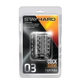 Прозрачная насадка с шипами и шишечками STAY HARD COCK SLEEVE 03 CLEAR - Blush Novelties - в Дзержинске купить с доставкой