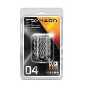 Прозрачная насадка с бороздками STAY HARD COCK SLEEVE 04 CLEAR - Blush Novelties - в Дзержинске купить с доставкой