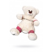 Бондажный набор: белый мишка с розовыми оковами и наручниками - Pecado - купить с доставкой в Дзержинске