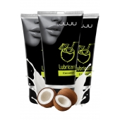 Набор из 3 съедобных лубрикантов JUJU со вкусом кокоса - JuJu - купить с доставкой в Дзержинске