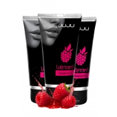 Набор из 3 съедобных лубрикантов JUJU со вкусом малины - JuJu - купить с доставкой в Дзержинске