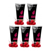 Набор из 5 съедобных лубрикантов JUJU со вкусом малины - JuJu - купить с доставкой в Дзержинске