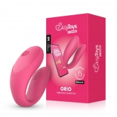 Розовый интерактивный вибростимулятор для пар Orio - Easy toys