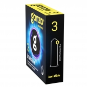 Супертонкие презервативы Ganzo Invisible - 3 шт. - Ganzo - купить с доставкой в Дзержинске