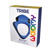 Синее эрекционное кольцо Wooomy Tribeс с вибрацией - Adrien Lastic - в Дзержинске купить с доставкой