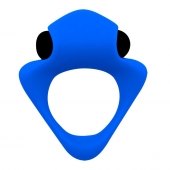 Синее эрекционное кольцо Wooomy Tribeс с вибрацией - Adrien Lastic - в Дзержинске купить с доставкой