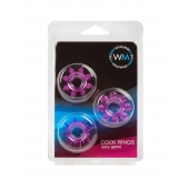 Набор из 3 лиловых эрекционных колец различной формы - Erowoman-Eroman - в Дзержинске купить с доставкой