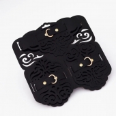 Фигурный набор для БДСМ-игр с узорами и золотистой фурнитурой - Crazy Handmade - купить с доставкой в Дзержинске