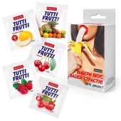 Набор из 5 саше съедобных смазок Tutti-Frutti - Биоритм - купить с доставкой в Дзержинске