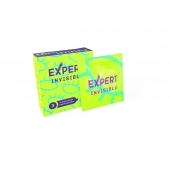 Ультратонкие презервативы Expert Invisible - 3 шт. - Expert - купить с доставкой в Дзержинске