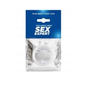 Эрекционное кольцо со стимулирующими шариками сверху и снизу - Sex Expert - в Дзержинске купить с доставкой