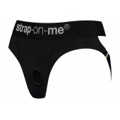 Черные трусики для насадок Heroine Lingerie Harness - size XL - Strap-on-me - купить с доставкой в Дзержинске