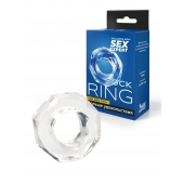 Прозрачное эрекционное кольцо в форме гайки - Sex Expert - в Дзержинске купить с доставкой