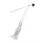 Белая кожаная плеть - 50 см. - Pecado - купить с доставкой в Дзержинске