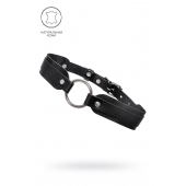 Черный кожаный чокер-ошейник со скруглёнными углами - Pecado - купить с доставкой в Дзержинске