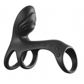 Черная насадка на пенис Ultimate Couples Cage Pro - Pipedream - в Дзержинске купить с доставкой