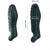 Серая силиконовая насадка на пенис с подхватом Manwan Ryzer - Manwan - в Дзержинске купить с доставкой