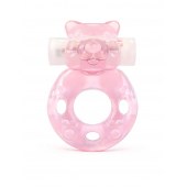 Розовое эрекционное виброкольцо в форме мишки - 1137 - в Дзержинске купить с доставкой