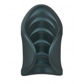 Серый сквозной мастурбатор с вибрацией Manwan Starter - Manwan - в Дзержинске купить с доставкой