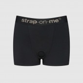 Черные трусики-боксеры для фиксации насадок Strap-on-me Harness Lingerie Allure - size S - Strap-on-me - купить с доставкой в Дзержинске