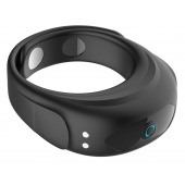 Черное эрекционное виброкольцо на ремешках - Boys of Toys - в Дзержинске купить с доставкой