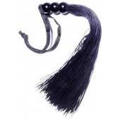 Черная силиконовая плетка - 25,4 см. - Boys of Toys - купить с доставкой в Дзержинске