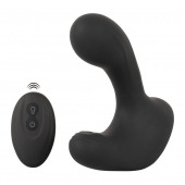 Черная анальная вибропробка с функцией расширения RC Butt Plug with 3 functions - Orion - в Дзержинске купить с доставкой
