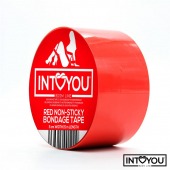 Красный скотч для фиксации Non-Sticky Bondage Tape - 15 м. - Intoyou - купить с доставкой в Дзержинске